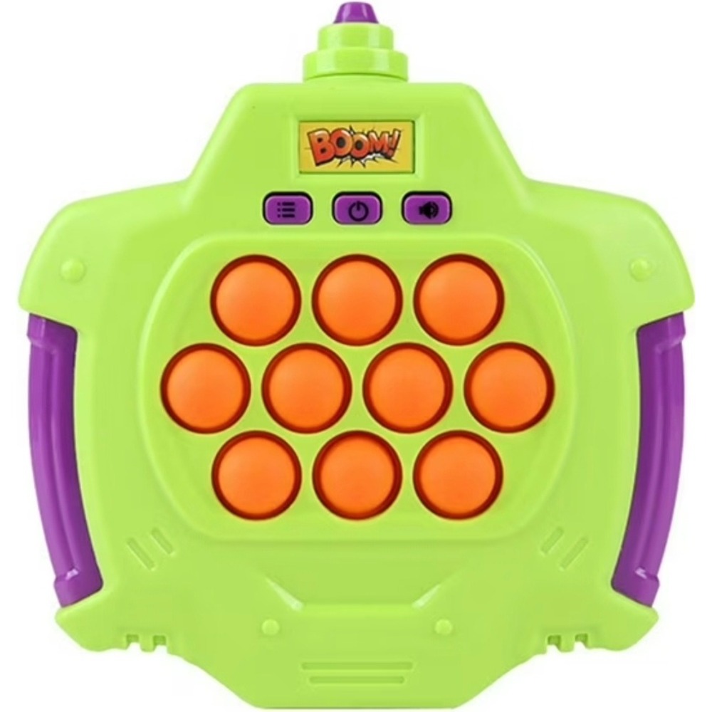 Quick Burst Electronic Pop It Game 200 Levels Handheld Fidget Toy Green Purple